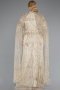 Long Gold Plus Size Evening Dress ABU4995
