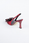 Burgundy Satin Evening Shoe MJES4100