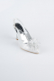 Silver Laser Cut Evening Shoe MJ9003