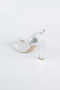Silver Laser Cut Evening Shoe MJ9003