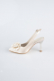 Mink Satin Evening Shoe MJ9004