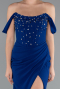 Long Sax Blue Evening Dress ABU5016