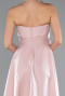 Midi Powder Color Satin Cocktail Dress ABK2363