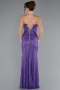 Purple Long Mermaid Evening Gown ABU3768