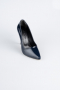 Navy Blue Patent Leather Stiletto ABR1140