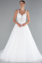 Long White Wedding Dress ABG136
