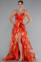 Long Orange Evening Dress ABU5053