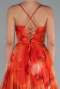 Long Orange Evening Dress ABU5053