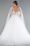 Long White Wedding Dress ABG137