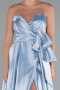 Light Blue Long Satin Evening Dress ABU3674