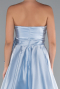 Light Blue Long Satin Evening Dress ABU3674