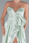 Mint Long Satin Evening Dress ABU3674