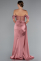 Onion Skin Long Satin Evening Dress ABU6140