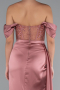 Onion Skin Long Satin Evening Dress ABU6140