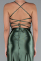 Pistachio Green Long Satin Prom Gown ABU2800