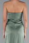 Pistachio Green Long Satin Prom Gown ABU3474