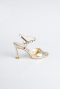 Gold Patent Leather Evening Shoe AB1141