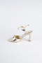 Gold Patent Leather Evening Shoe AB1141