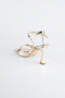 Gold Patent Leather Evening Shoe AB1141