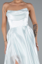 Long Mint Satin Evening Dress ABU5064