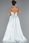 Long Mint Satin Evening Dress ABU5064