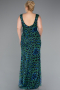 Long Green Plus Size Evening Gown ABU5018