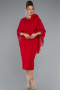 Midi Red Cocktail Dress ABK2382
