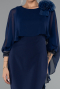 Midi Navy Blue Cocktail Dress ABK2382