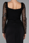 Midi Black Cocktail Dress ABK2387