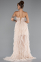 Beige Long Evening Dress ABU5071