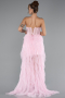 Powder Color Long Evening Dress ABU5071