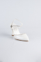 White Leather Evening Shoe MJD5150