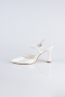 White Leather Evening Shoe MJD5150
