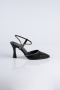 Black Laser Cut Stiletto MJ5150