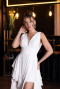 Long White Chiffon Evening Dress ABU5109