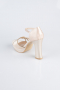 Gold Satin Platform Heel MJS3409