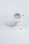 Silver Satin Evening Shoe AB1144