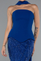 Long Sax Blue Beaded Evening Dress ABU5131