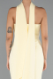 Yellow Long Evening Dress ABU5097