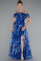 Long Sax Blue Evening Dress ABU5133