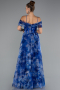 Long Sax Blue Evening Dress ABU5133