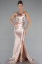 Beige Long Prom Gown ABU5022