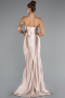 Beige Long Prom Gown ABU5022