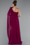Long Plum Chiffon Evening Dress ABU5144