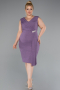 Lavender Midi Oversized Evening Dress ABK1752