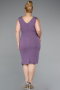 Lavender Midi Oversized Evening Dress ABK1752