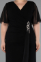 Midi Black Plus Size Cocktail Dress ABK2401