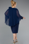 Midi Navy Blue Plus Size Party Dress ABK2383