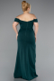 Long Emerald Green Plus Size Evening Gown ABU5156