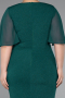 Emerald Green Midi Plus Size Evening Dress ABK1826